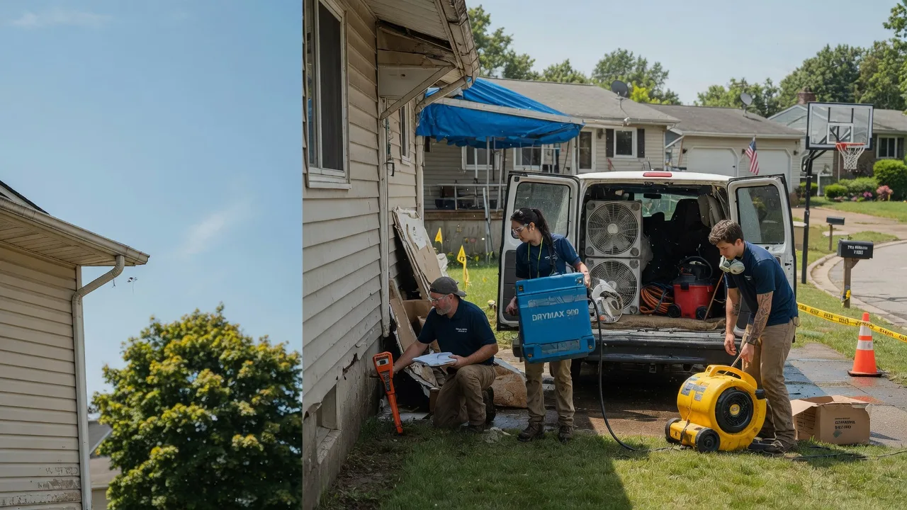 Ceiling Leak Cleanup in Linwood, MI near me